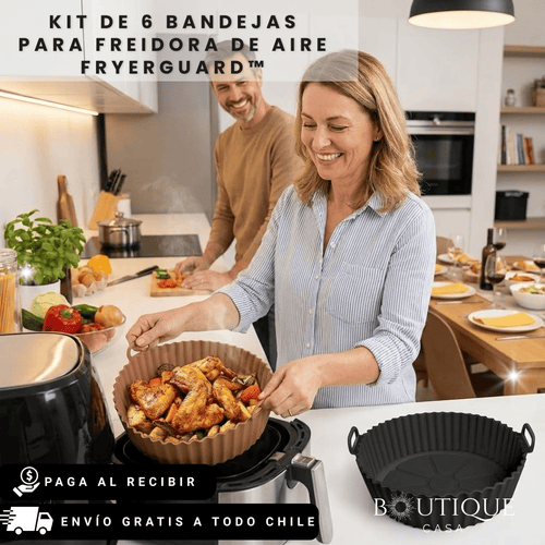 Kit de 6 Bandejas para Freidora de Aire | FryerGuard™