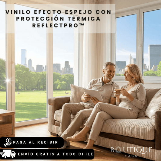 Vinilo Efecto Espejo con Protección Térmica (5 Metros x 60 cm) | ReflectPro™