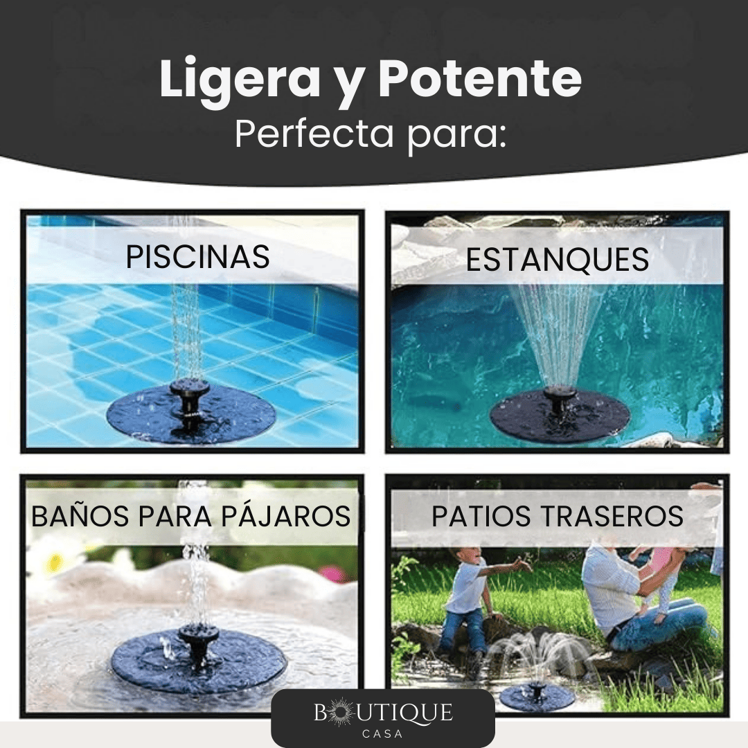 Fuente de Agua con Energía Solar | EcoWater™