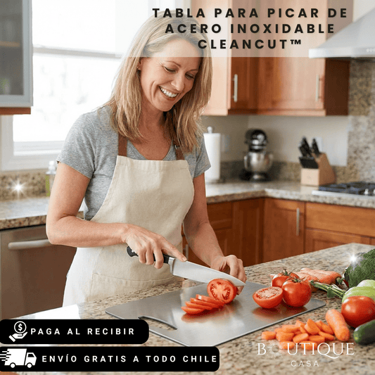 Tabla para Picar de Acero Inoxidable | CleanCut™