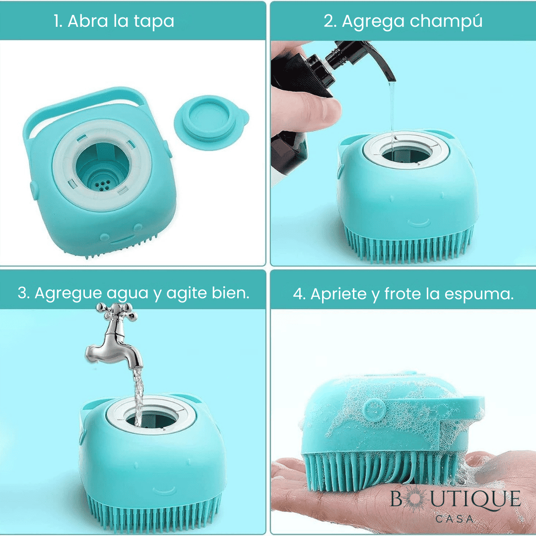Cepillo Dispensador Mascotas | EasyWash™