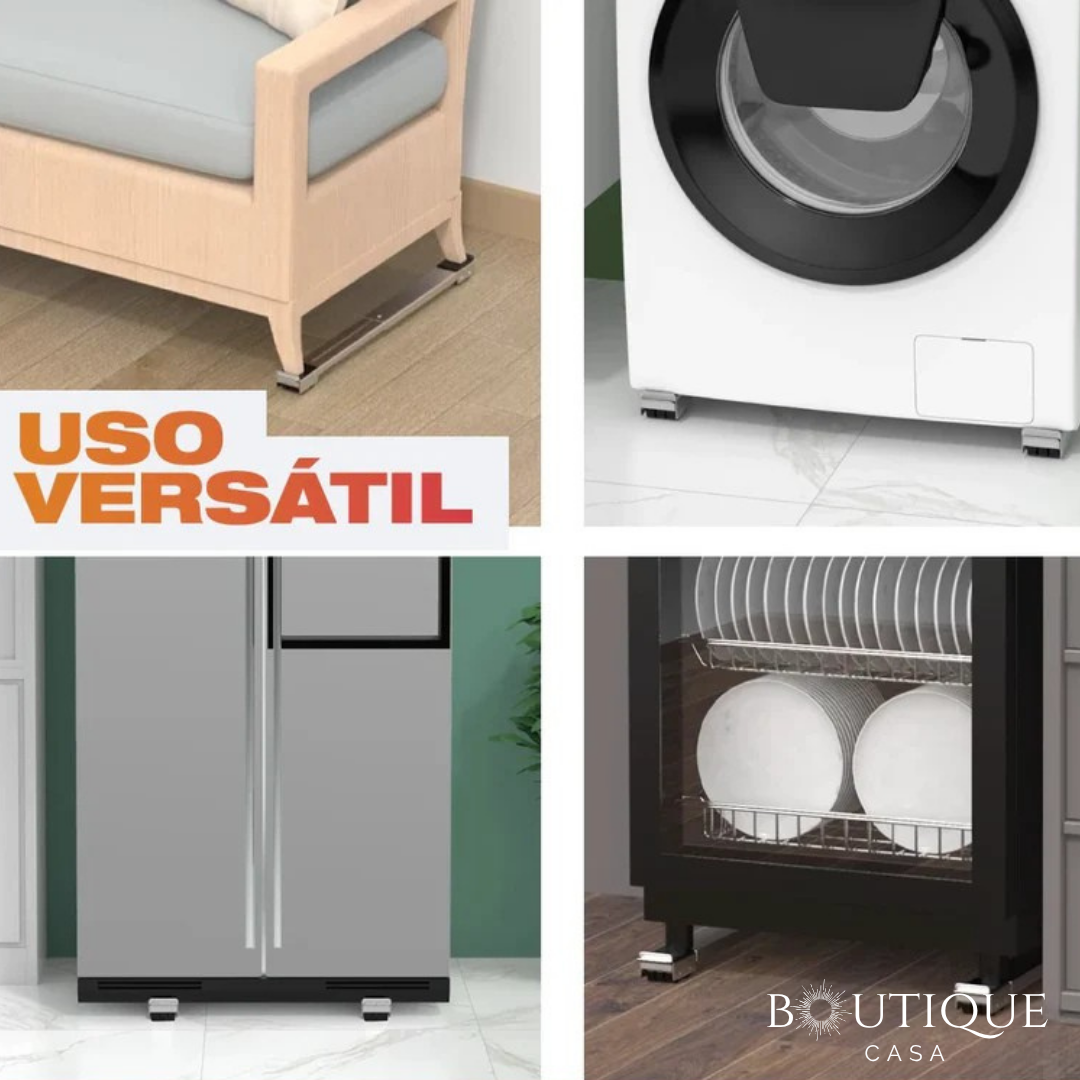 Base Con Rueditas 2x1 Bases Metálicas con Ruedas para Muebles y Electrodomésticos | Rued ...