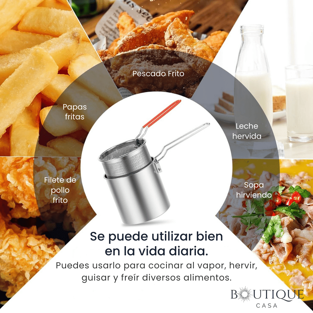 Freidora Escurridor Integrado | SafeFry™