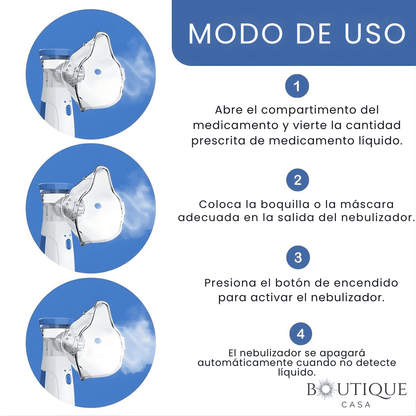 Nebulizador Portátil Silencioso | AirFlow™