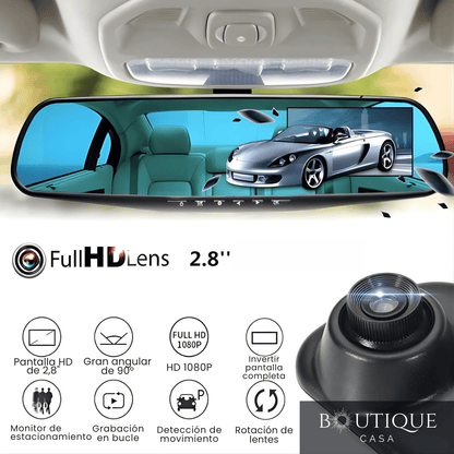 Retrovisor con Cámara Dual | MirrorPro™