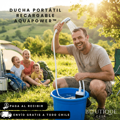 Ducha Portátil Recargable | AquaPower™
