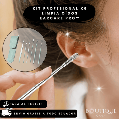 Kit Profesional X6 Limpia Oídos | EarCare Pro™