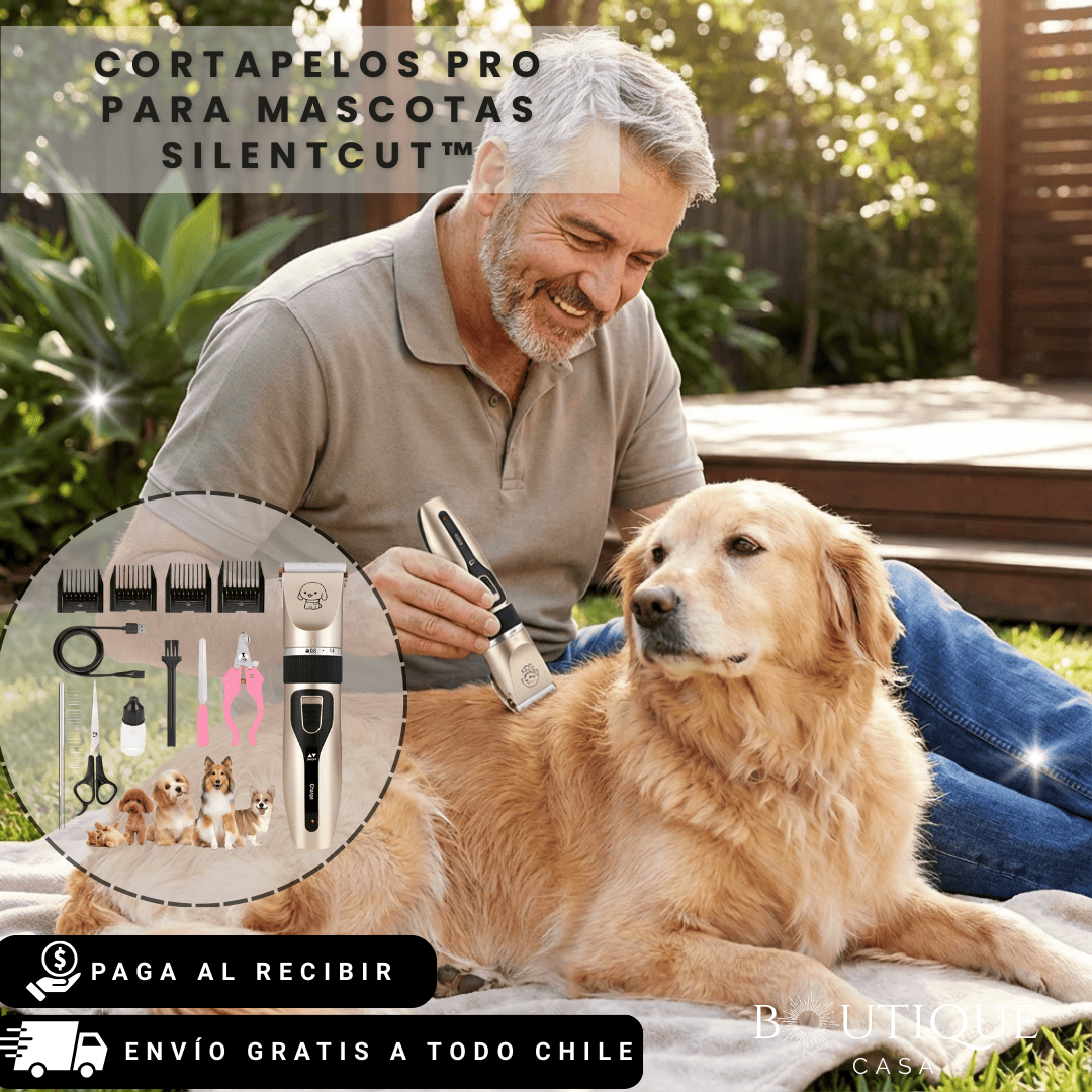 Set Cortapelos Pro para Mascotas | SilentCut™